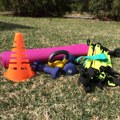 Fitness equipment for outdoor Fit Camp classes