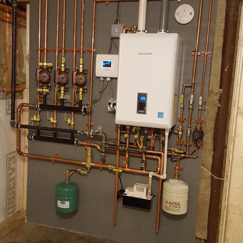 Navien whole house combination boiler and on deman