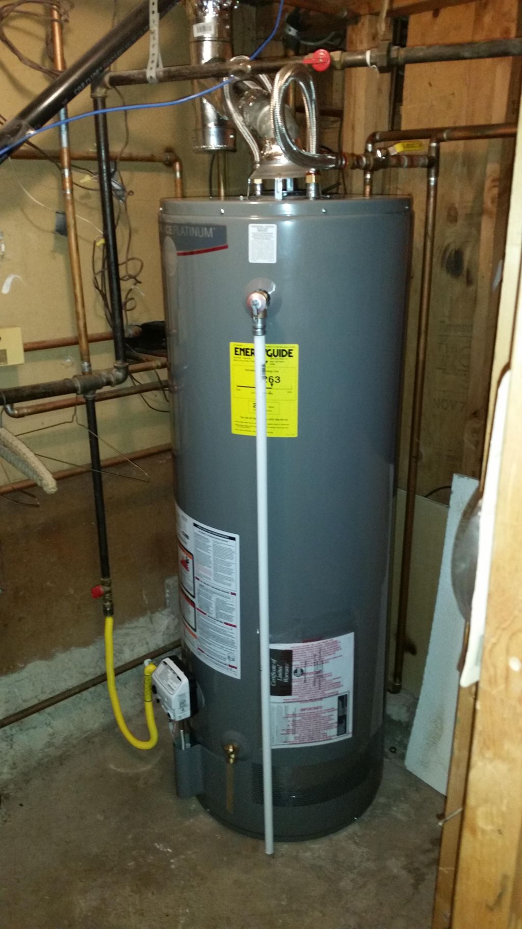 Water heater installation