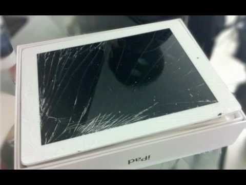 iPad With Cracked/Broken Glass Digitiizer