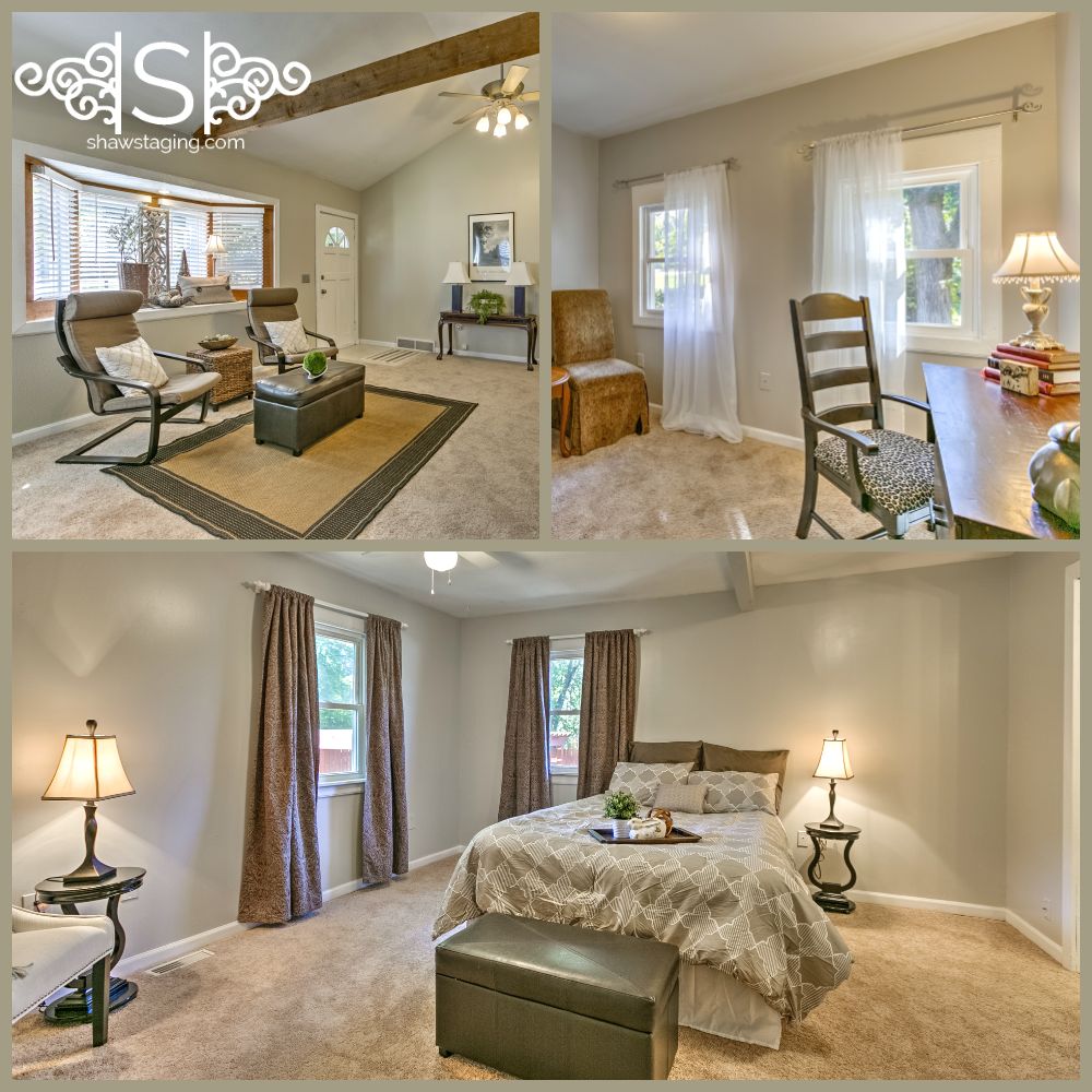 This Merriam, Kansas home was a vacant staging job