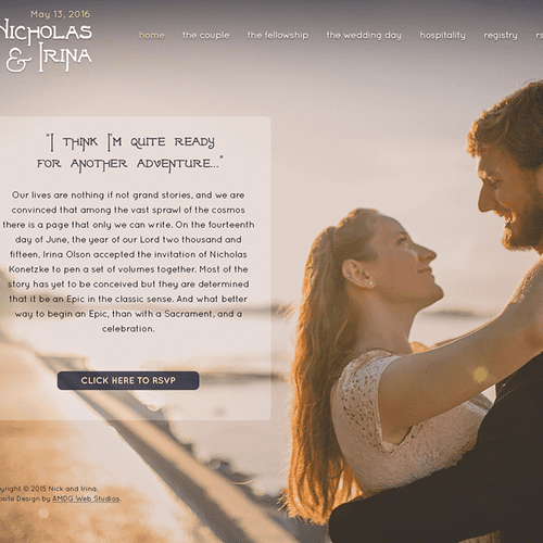 Wedding RSVP website - September 2015