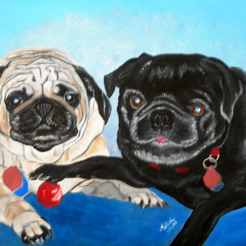 Two Pugs
Original Oil Painting
Prints available
