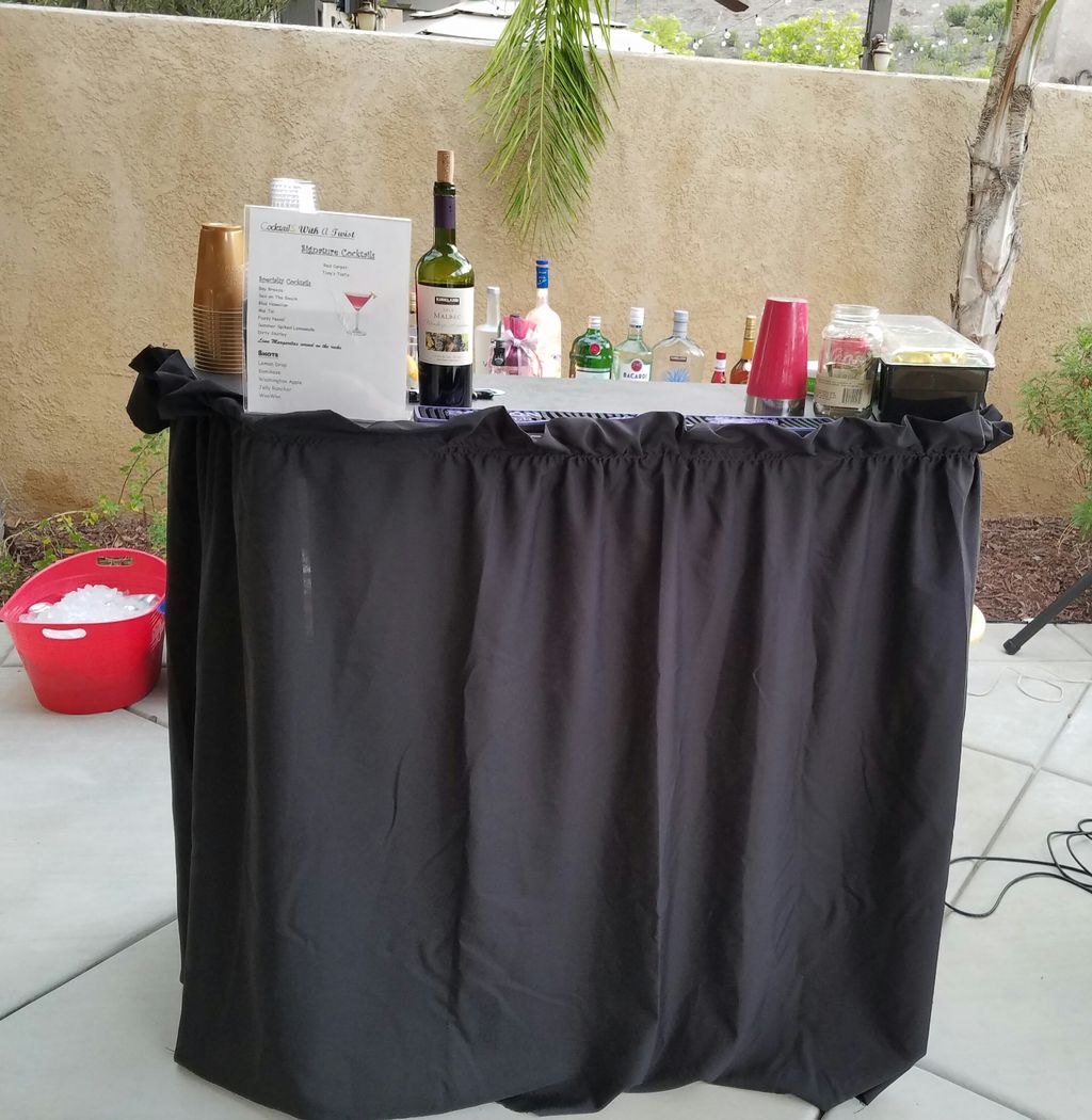 My New Bar Black or White Skirting!