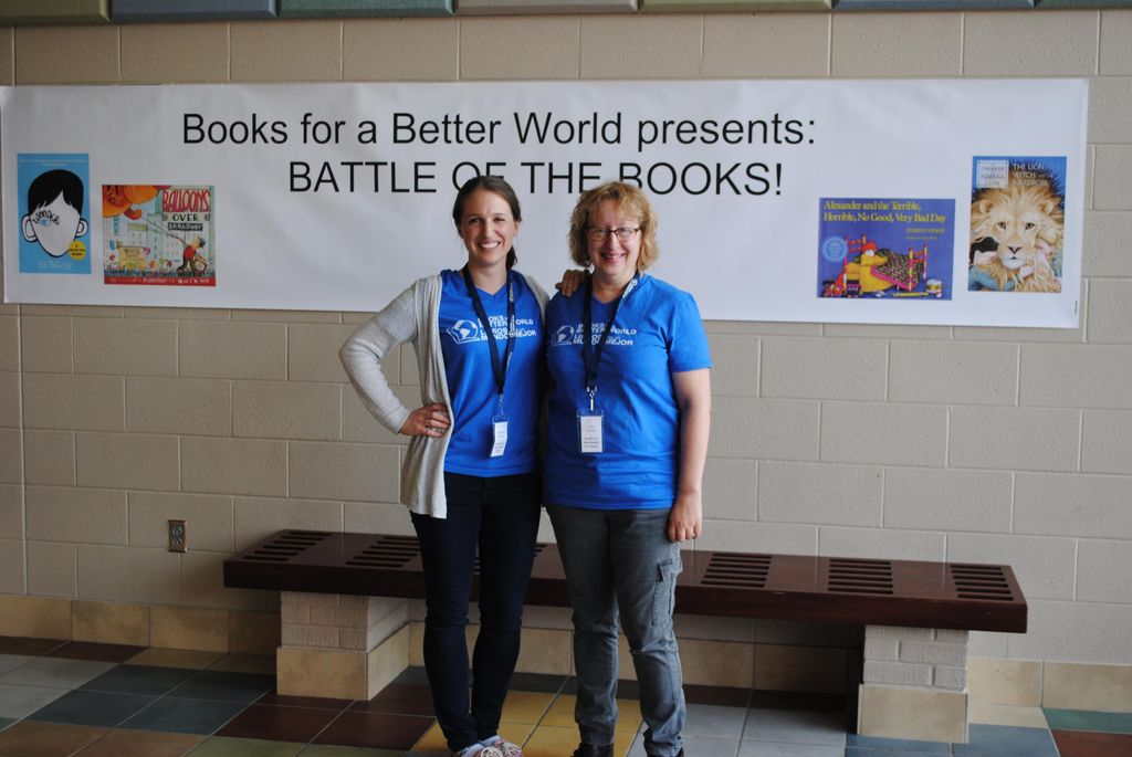 Battle of the Books chairs (my daughter and I)