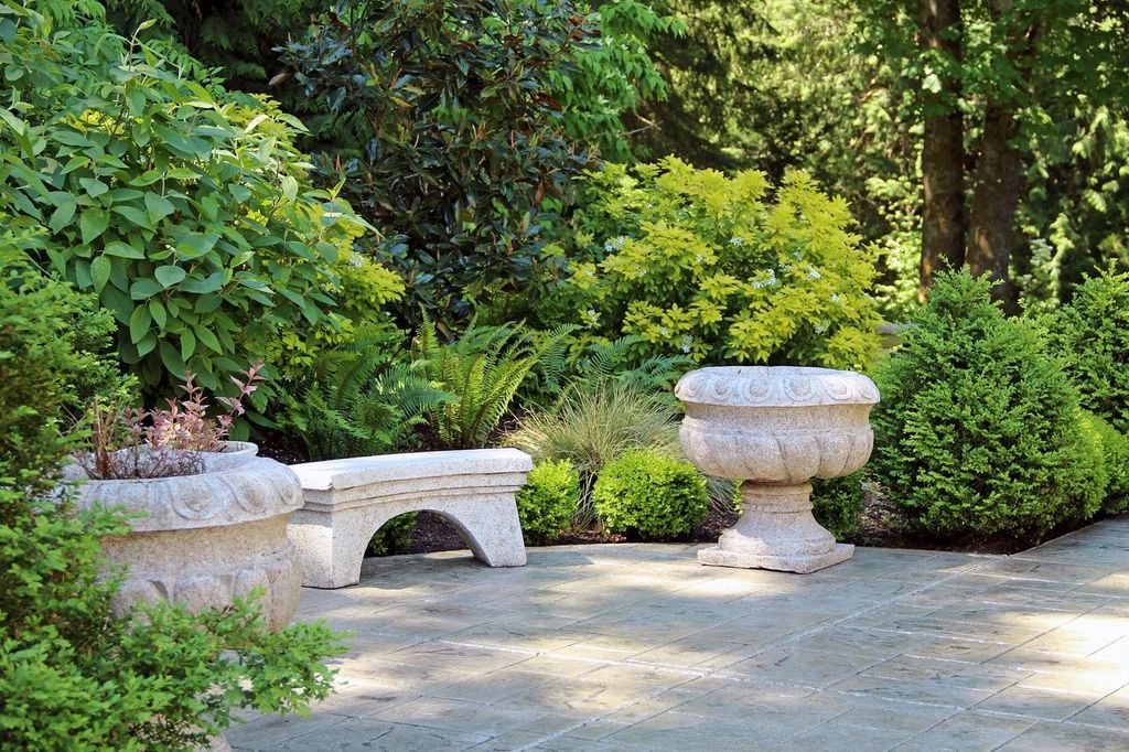 Concrete and landscaping