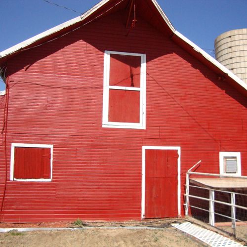Painted the entire exterior of a local barn.