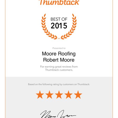Voted The Best Roofing Of 2015