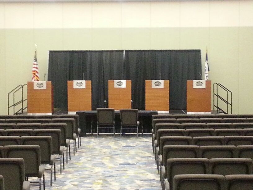Sounds Technician for 2014 Iowa Republican Debate