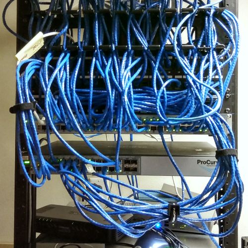 Server rack for one of my long time clients. This 