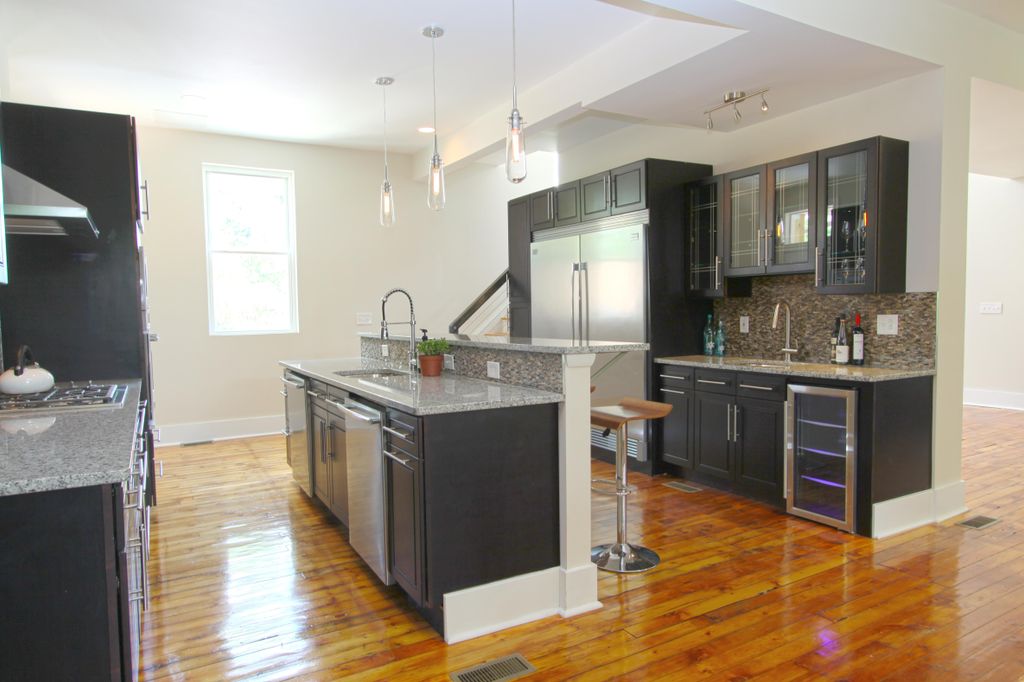 Finished kitchen In mt Lebanon.  All new commercia