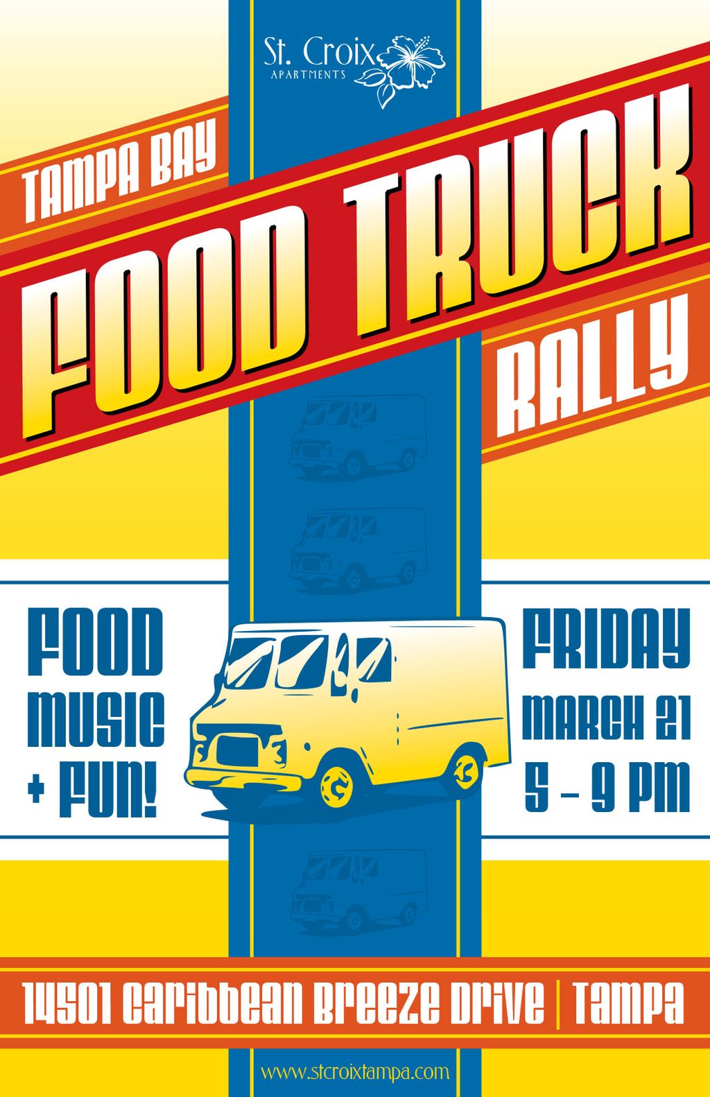 Flyer for an apartment complex community event. A 