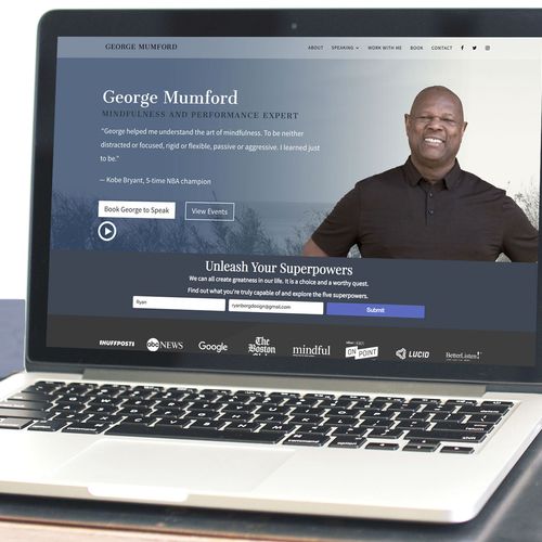 George Mumford website design