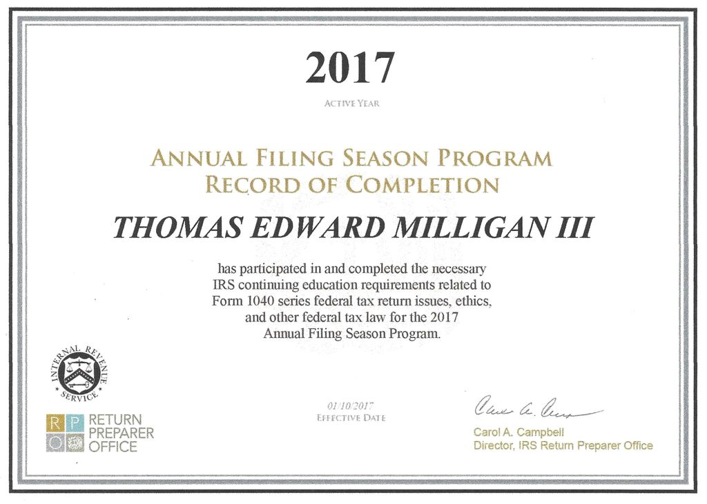 Preparers who wish to obtain a program record of c