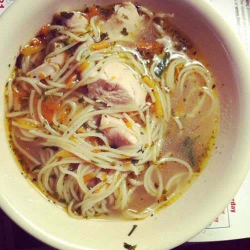 HomeMade Chicken Noodle Soup.