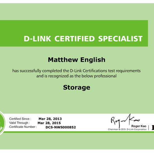 D-link - Certification