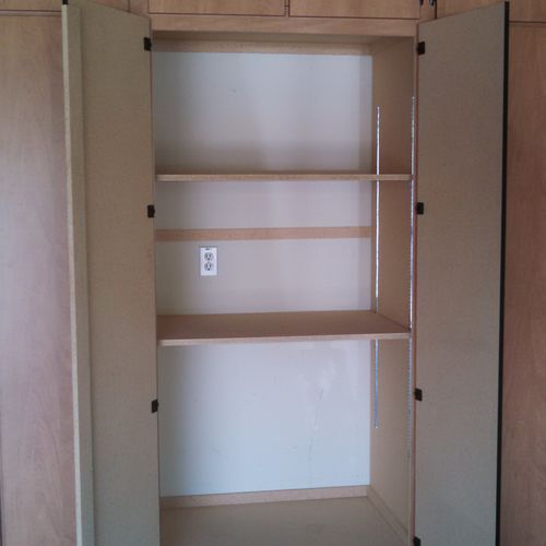 Then interior view of our cabinets.