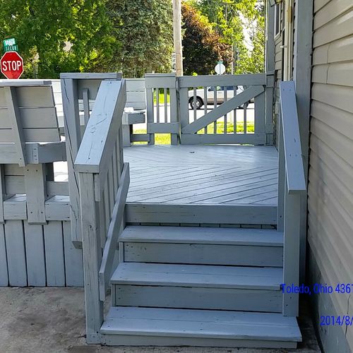 Remodelations of a deck