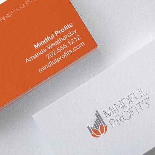 Logo and business card design for Mindful Profits