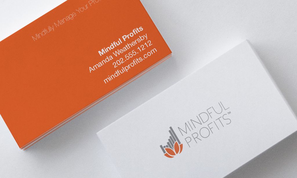 Logo and business card design for Mindful Profits