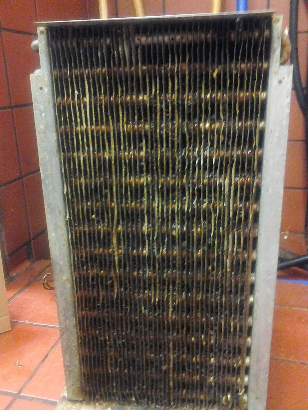 THIS WAS AT A IHOP AND WAS A GREASY MESS,BEFORE WE