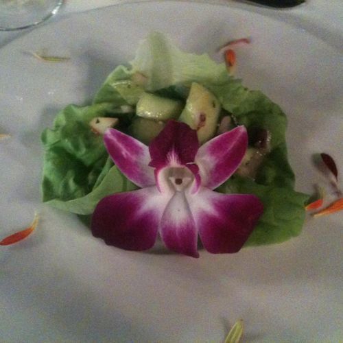 Fresh Salad Greens tossed gently in Sherry Vinaigr