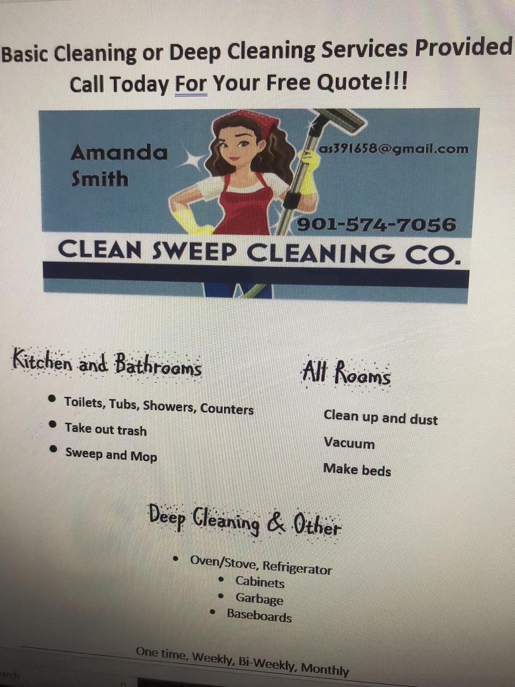 Clean Sweep Cleaning Co.