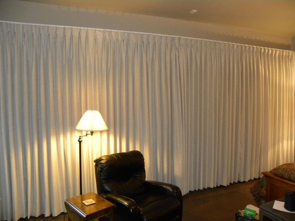Motorized Drapery track & draperies