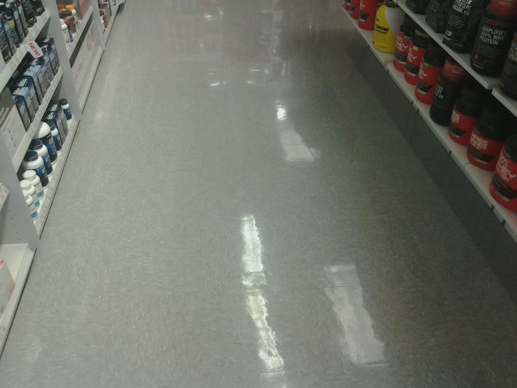 Retail floor buffing!