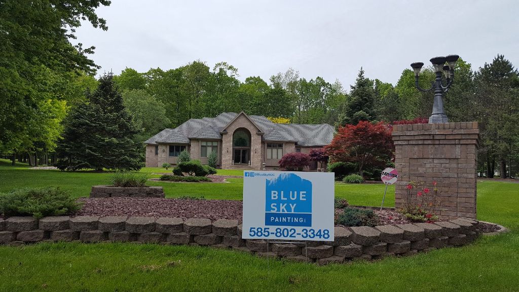 Exterior trim project on this beautiful home!
