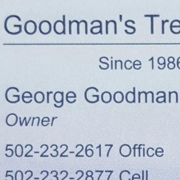 Goodmans tree and landscaping service