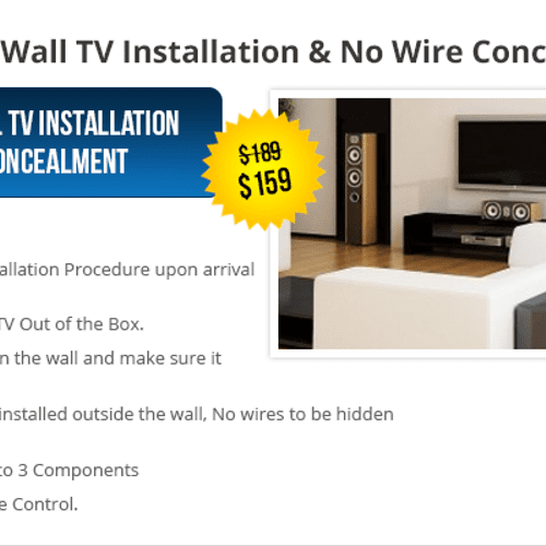 TV Installation No Wire Concealment