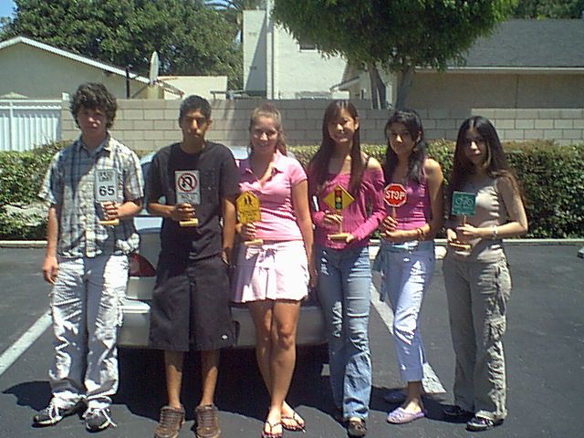 Students At Parking Lot At America Driving School!