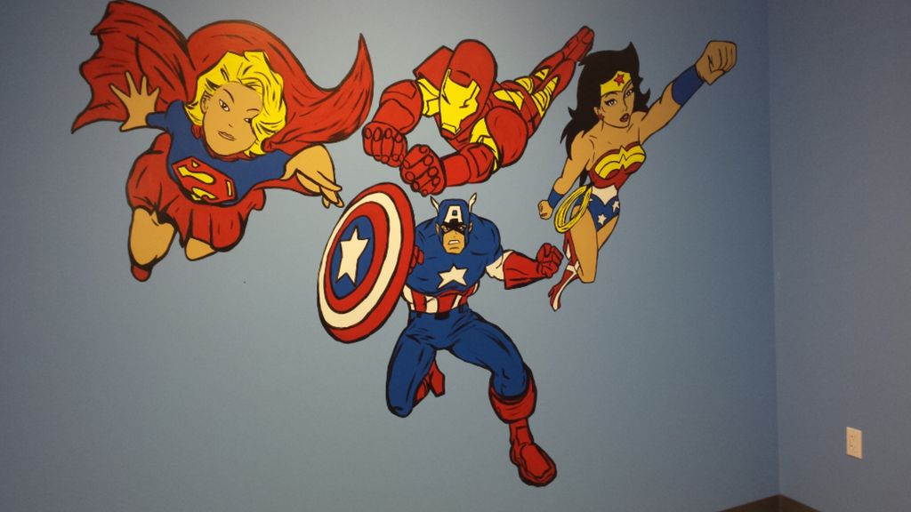 SuperHeros Mural