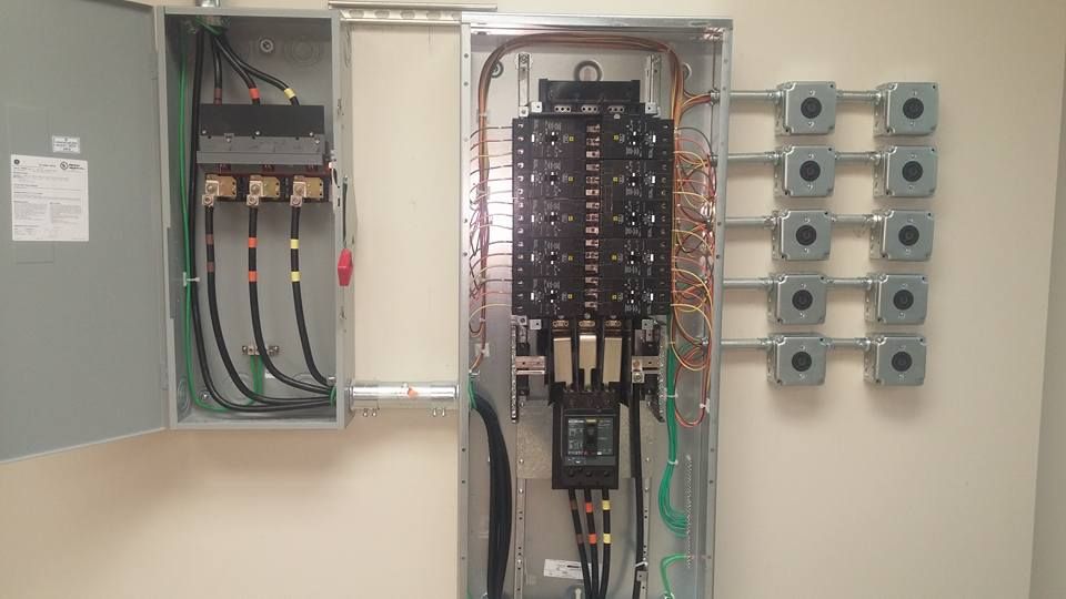 A disconnect and panel build by Etienne Electric a