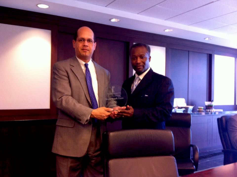 Award for service to Paul C Perkins Bar Associatio