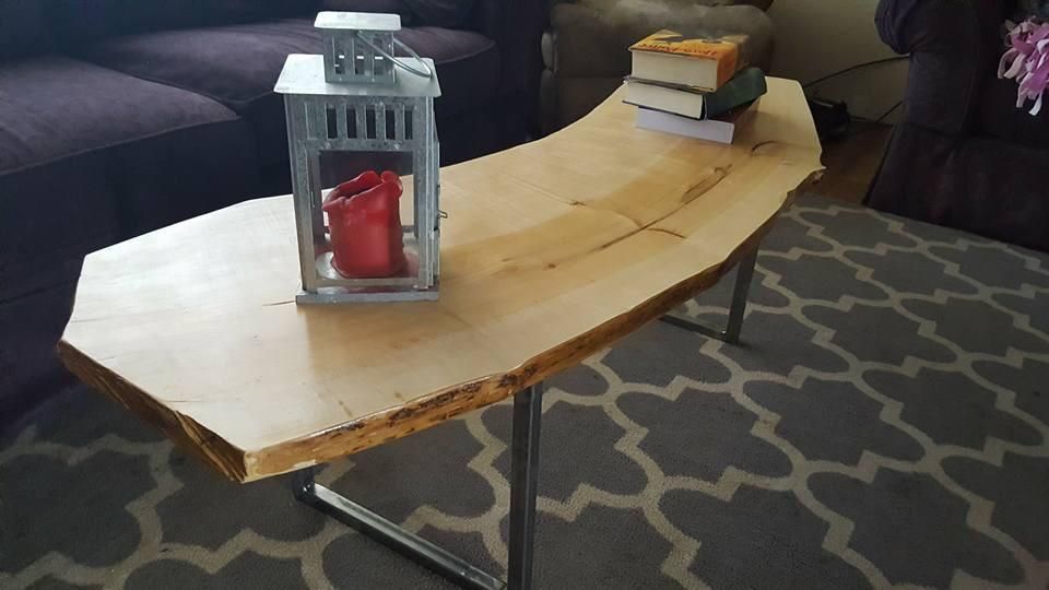 Heirloom Oregon maple coffee table