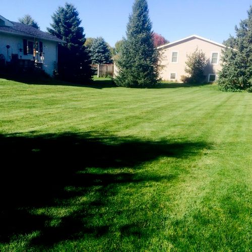 Leaving a job knowing the lawn looks amazing is wh