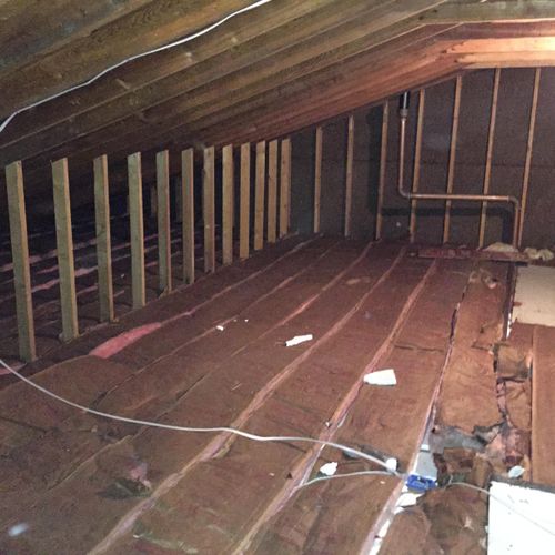 Many attics have insulation incorrectly installed.