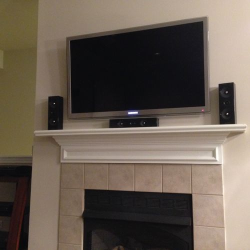 5.1 wall mount home theater