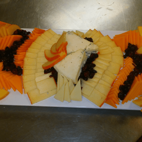 Assorted Cheese Tray with dried berries and fruit!