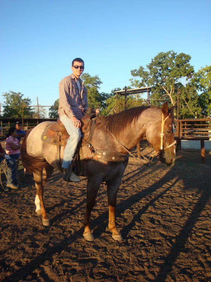 one of my first clients learning how to ride.