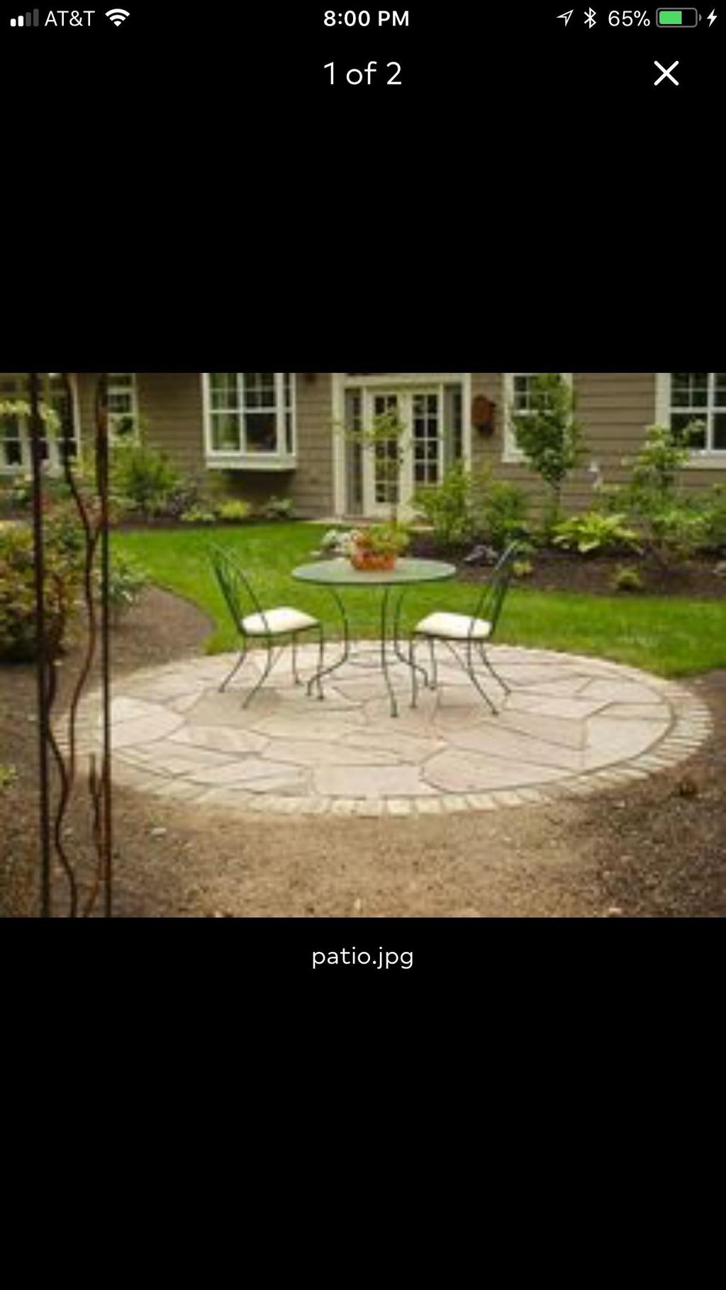 Patio, sitting area done in fairfax va 