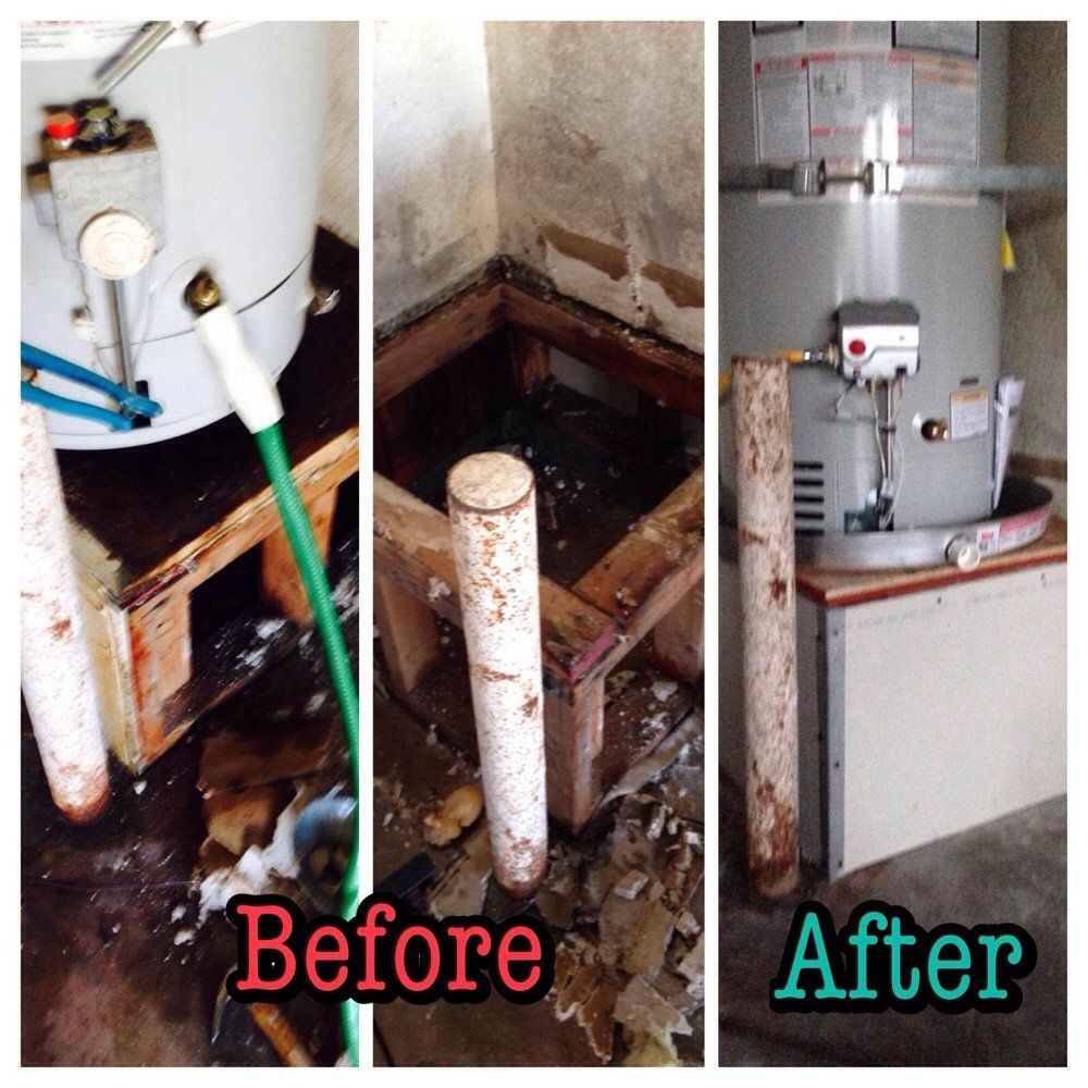 Before & After Water Heater