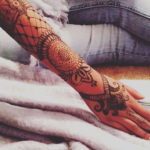 Henna Full Arm Tattoo