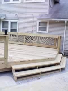 Side view of deck.