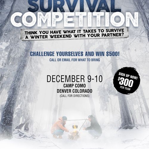 Winter Survival Competition - Flyer