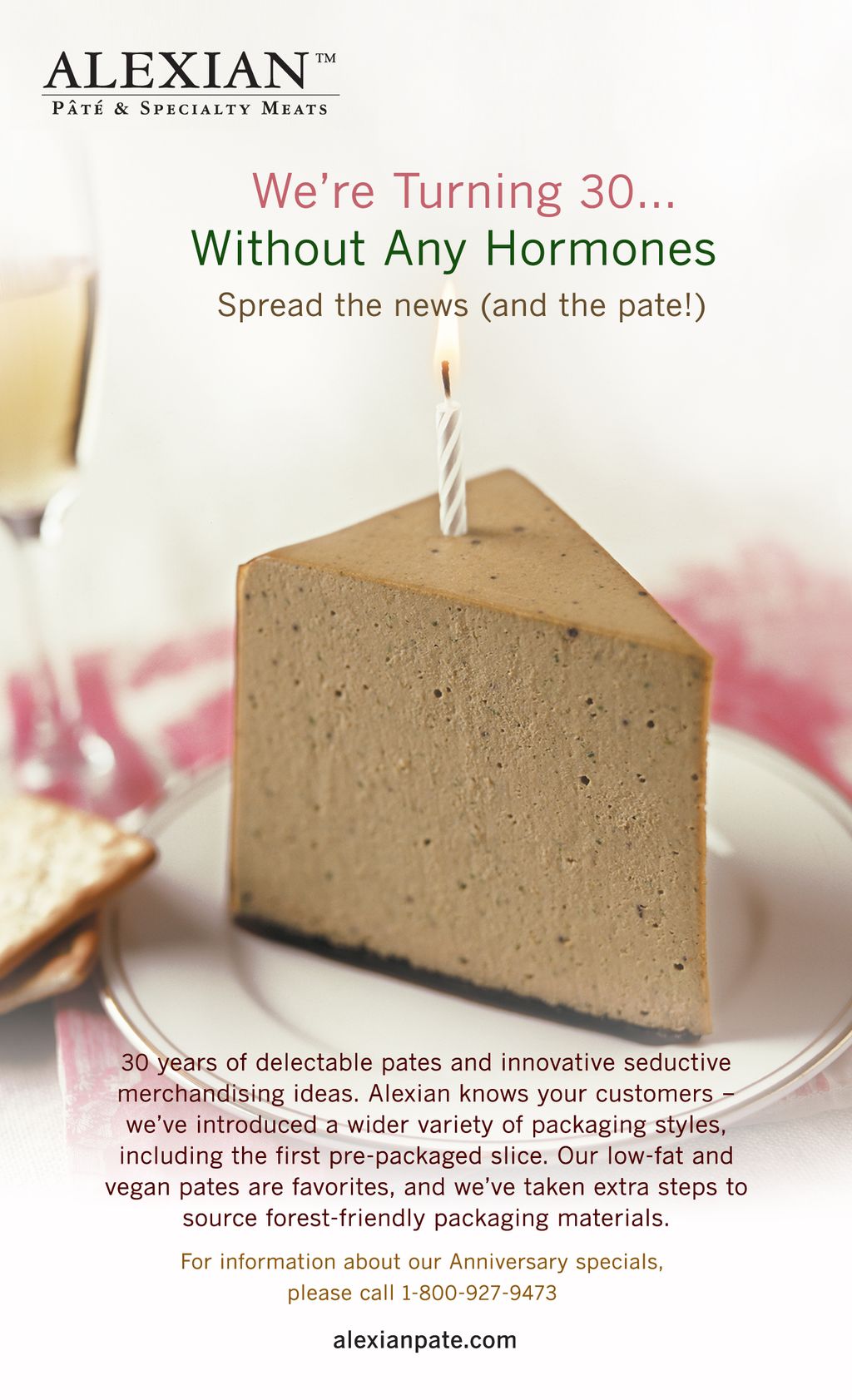 Copy for trade magazine ad for gourmet food compan