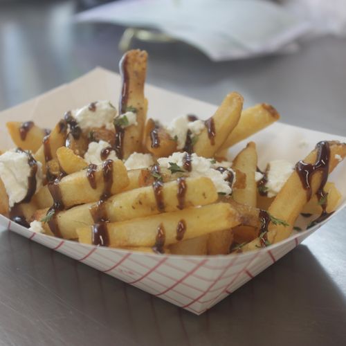 Our newest creation of fresh fries with creamy goa