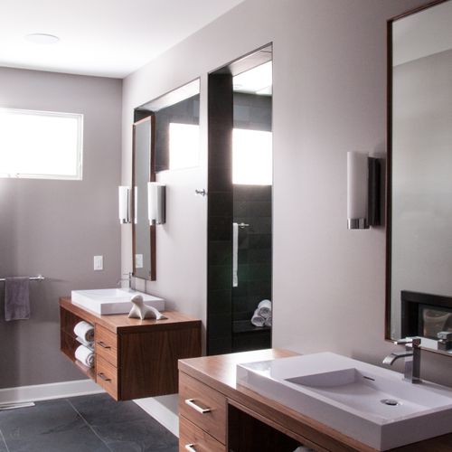 Modern bathroom, by Michael P Design. Buffalo, NY